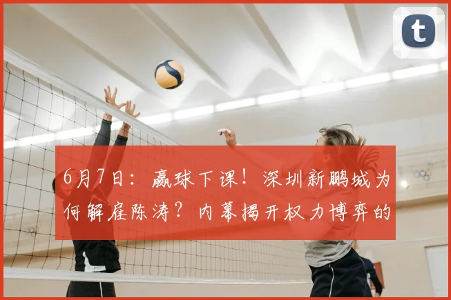 6月7日:赢球下课!深圳新鹏城为何解雇陈涛?内幕揭开权力博弈的遮羞布_丹尼尔·施坦茨_比赛_成绩